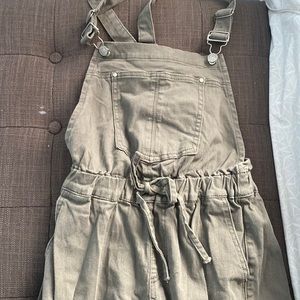 Army green overalls